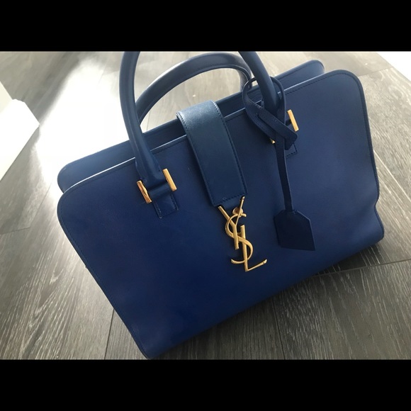 Authentic Saint Laurent Blue Handbag - Picture 3 of 3